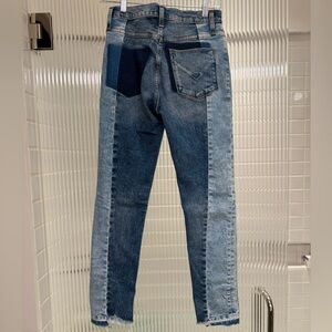 Hudson Two-Tone Blue Denim Jeans